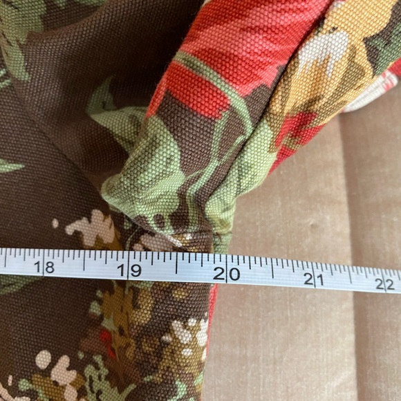 Appleseed's Floral Utility Jacket - Brown and Red - Picture 6 of 8